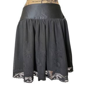 Betsey Johnson New York lace embroidered skirt
